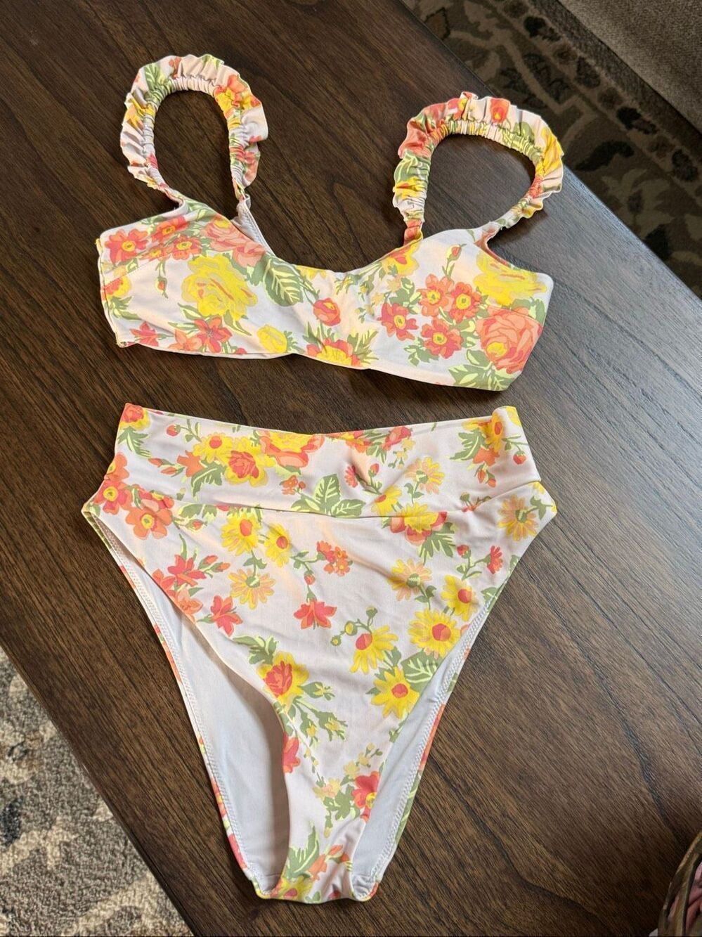 Neutral Aerie Floral Bikini Large